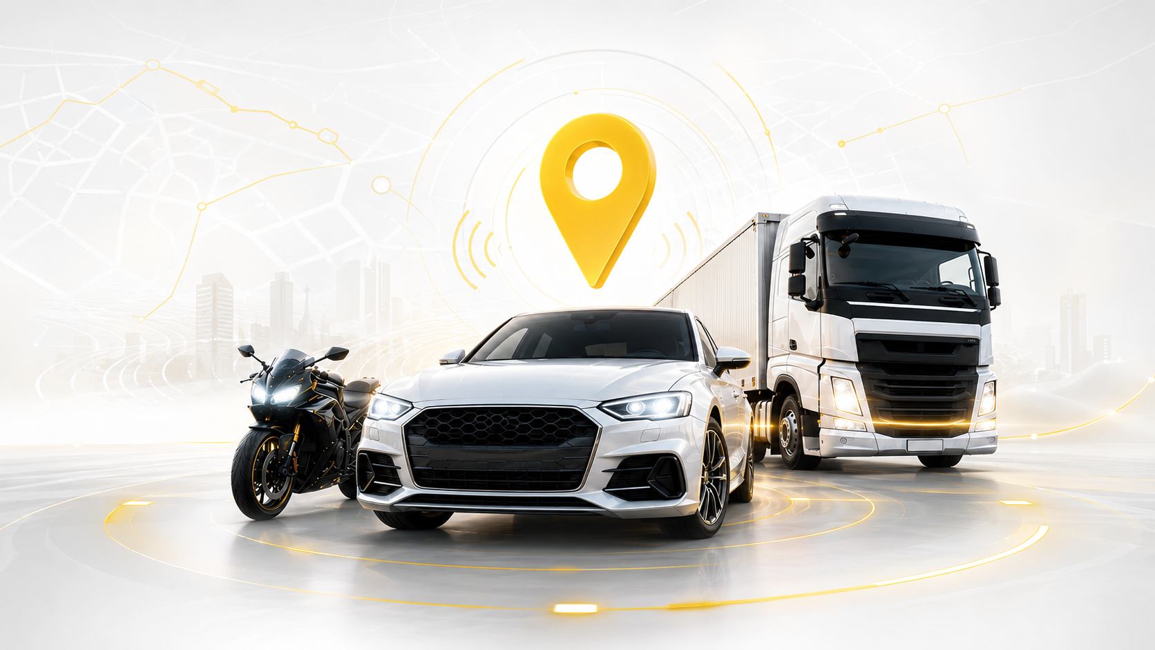 Carro, moto e caminhão com rastreamento RastreYou